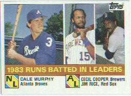 1984 Topps      133     Dale Murphy/Cecil Cooper/Jim Rice LL